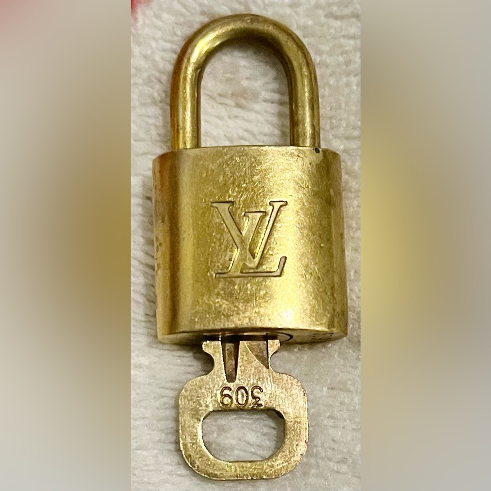 Louis Vuitton padlock and key